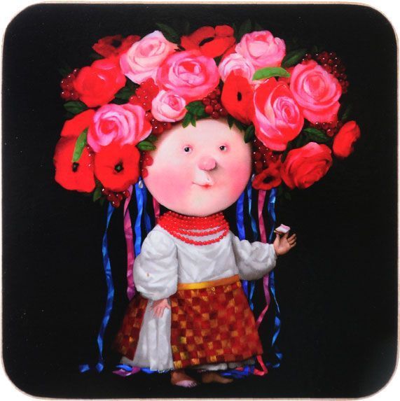 Набор подставок под горячее Украиночка 10 см 2 шт. 924-529 Gapchinska