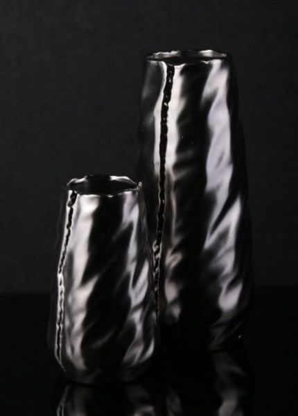 Ваза Creative 13,5х13,5х30,5 см металлик