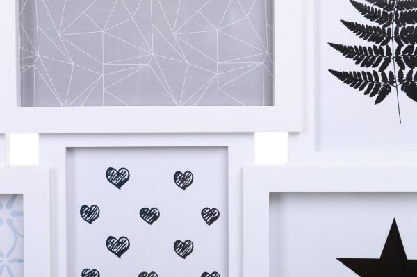 Рамка для фото BW 12 шт. 10x15 см білий 