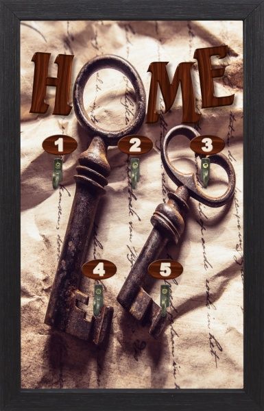 Ключниця SvitArt FV-445, темна