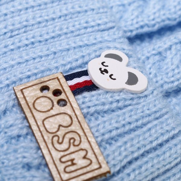 Шапочка дитяча для хлопчика Luna Kids р.36 темно-блакитний 2223 