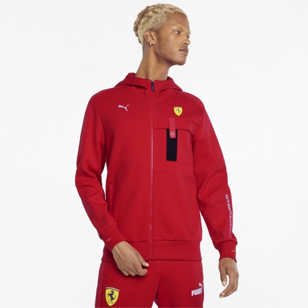 Джемпер Puma Ferrari Race Hooded Swt Jkt 53168302 р. L червоний