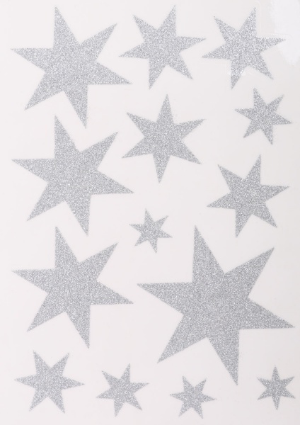 Декоративная наклейка Звезды BCC001170 в ассортименте 21х34 см