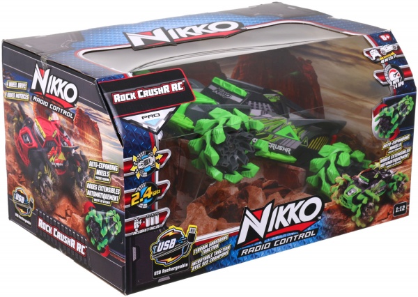 Машинка на р/к Nikko Rock CrushR Techno Green 1:18 10211