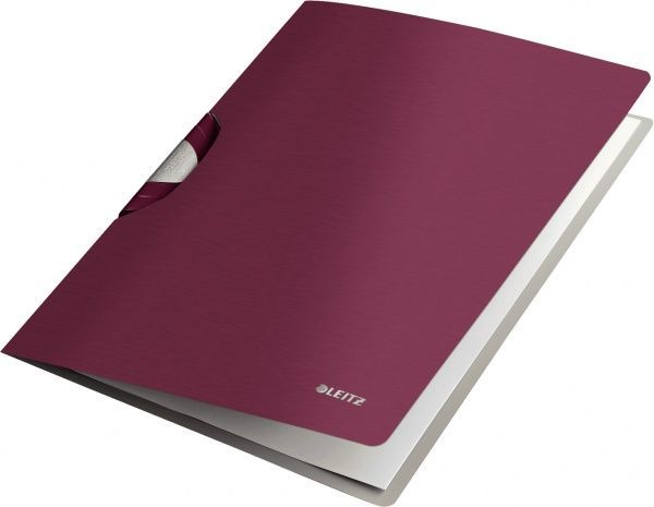 Папка с клипом Style ColorClip A4 гранатовый красный 41650028 Leitz