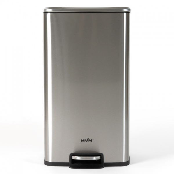 Ведро с крышкой MVM BIN-15 30L SS STEEL SQUARE 30 л стальной 
