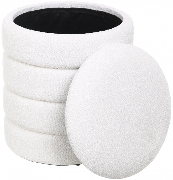 Скриня-пуф з системою зберігання білий Hive S 33.5х33.5х38.5 см 