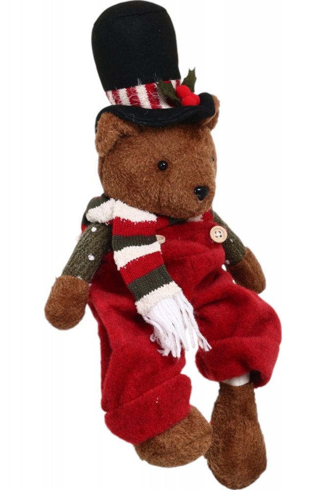 Декорация новогодняя Мишка Тедди что сидит в ассортименте LF2228049AB 50 см
