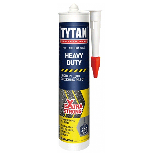 Клей монтажний Tytan HEAVY DUTY бежевий 310 мл 
