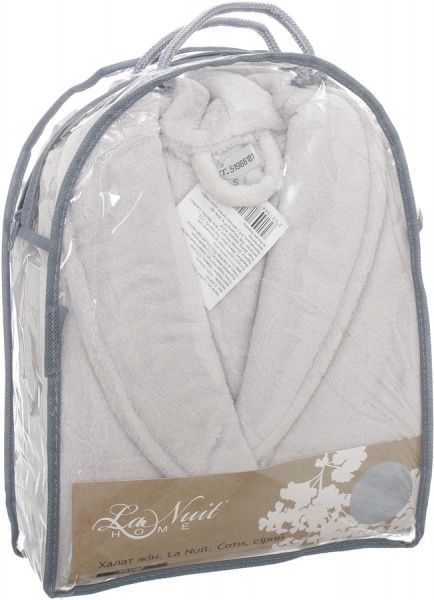 Халат женский La Nuit Соти р. XS серый 