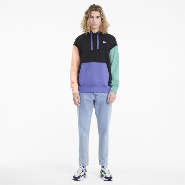 Джемпер Puma Downtown Hoodie 59977051 р. XL разноцветный