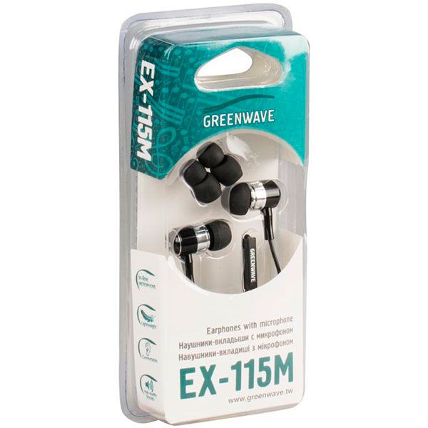 Гарнітура GreenWave EX-115M black