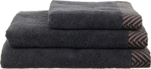 Рушник 100x150 см темно-сірий Arrows 