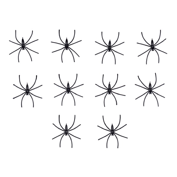 Набір павуків Хелловін 4x5 см 10 шт. чорні 973678 YES! Fun