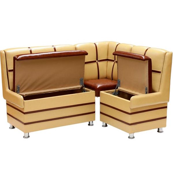 Уголок кухонный Берегиня Сицилия левый коричнево-бежевый