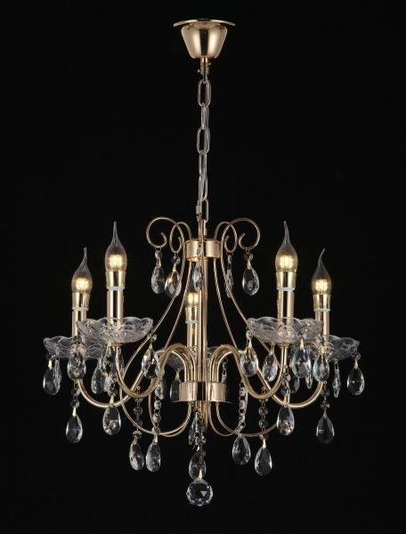 Люстра підвісна Blitz 5x40 Вт E14 золото 3039-45 