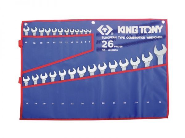 Набор ключей рожково-накидных KING TONY 26 шт. 6-32 мм (уп.1) 1226MRN