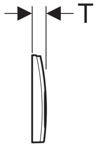 Кнопка смыва Geberit Delta21 115.125.21.1