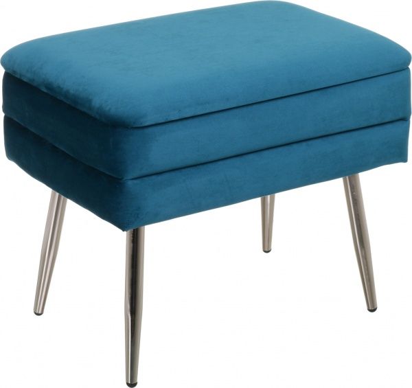 Сундук-пуф Yves 50х34,5х42 см изумрудный 