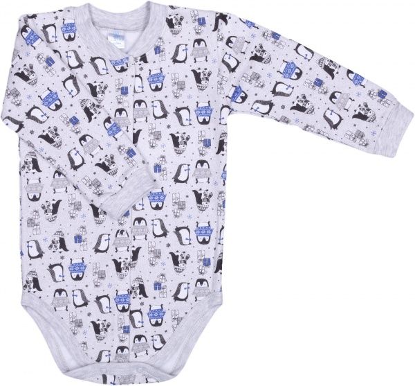 Боді дитяче для хлопчика Baby Veres Penguins р.80 блакитний 