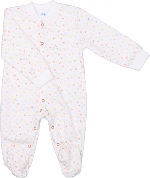 Комбинезон для девочки Minikin р.74 белый с принтом 