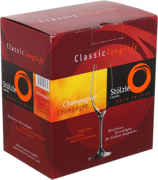 Набор бокалов для шампанского Classic long-life 240 мл 6 шт. Stoelzle 