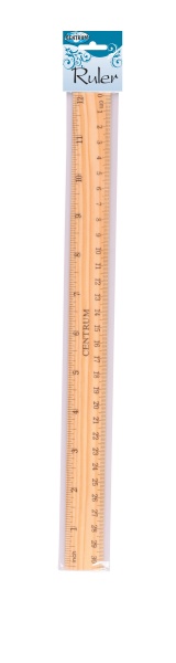 Линейка измерительная деревянная 30 см 80942 Centrum