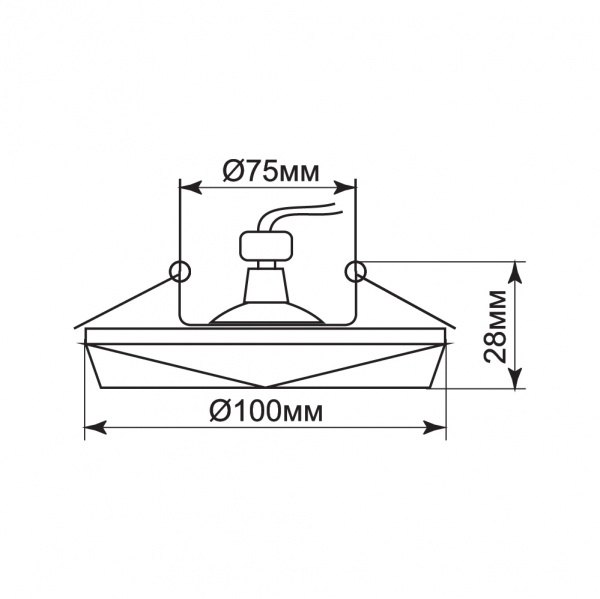 Светильник светодиодный Accento lighting AC-AL605 6 Вт белый 4000 К AC-AL605 6W білий круг 4000K 
