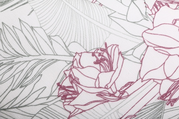 Скатерть Nika 140x220 см белый с рисунком Luna 