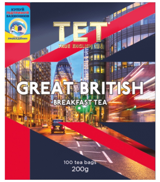 Чай черный ТЕТ Great British байховый 100 шт. 200 г