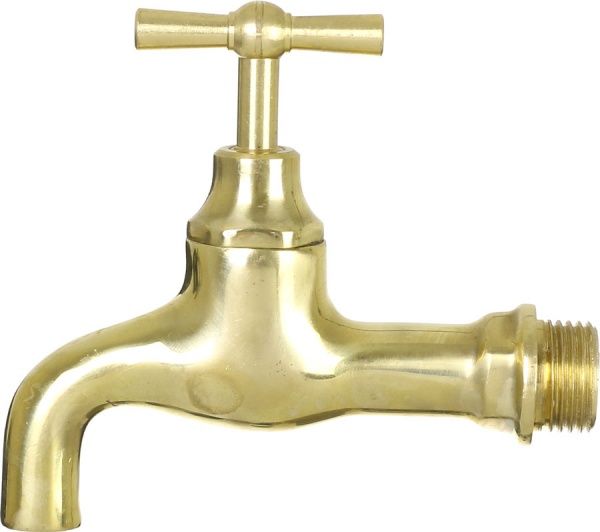 Кран ZVS водоразборный (латунь, полированный 1/2)