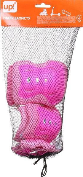 Комплект защиты MaxxPro для роликов PR-4-PN р. S розовый