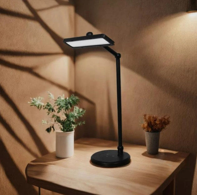 Настольная лампа офисная Luna 12 Вт черный LML-B51442-S