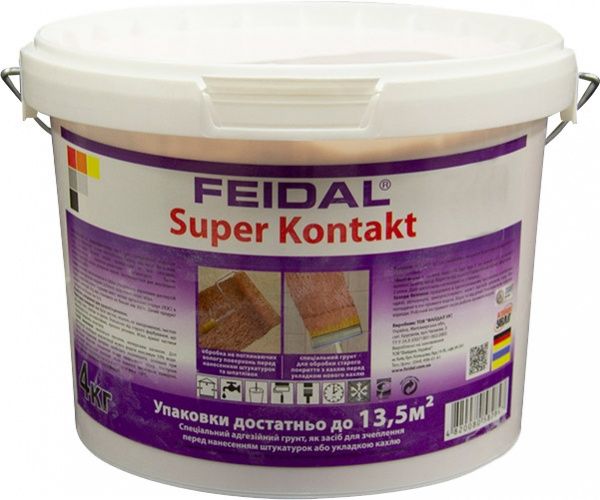 Ґрунтовка адгезійна Feidal Super Kontakt 4 кг