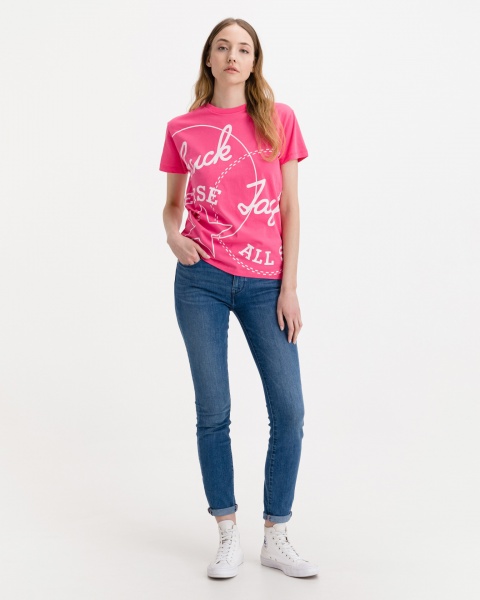 Футболка Converse Exploded Chuck Patch Tee 10021642-A04 р.L рожевий