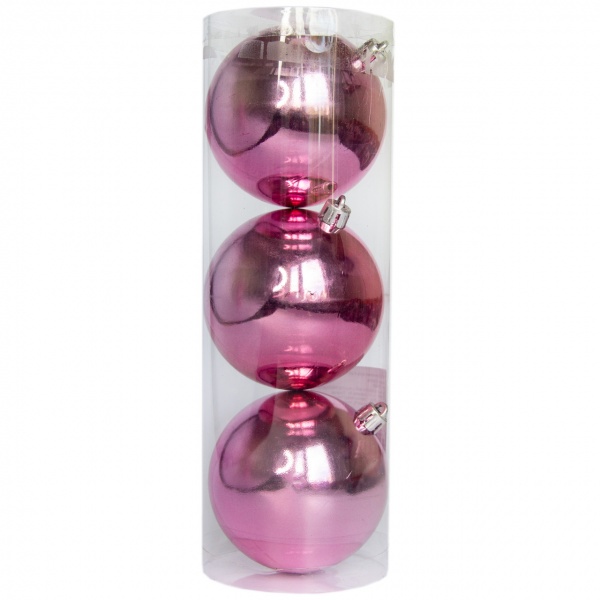 Набор елочных шаров Девилон 251406 d80 мм 3 шт./уп. 