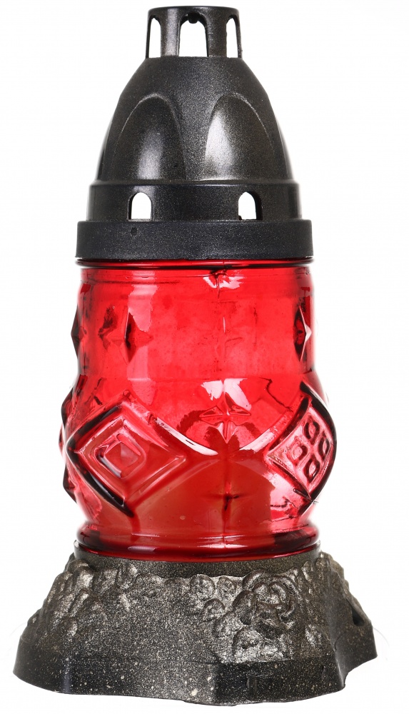 Лампада скляна з кришкою 17,5x8 см в асортименті (1780000)