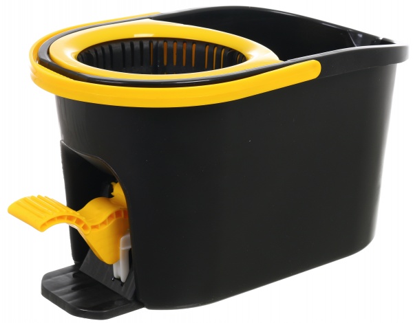 Комплект швабра и ведро с автоматическим отжимом для уборки Apex Espresso Plus 