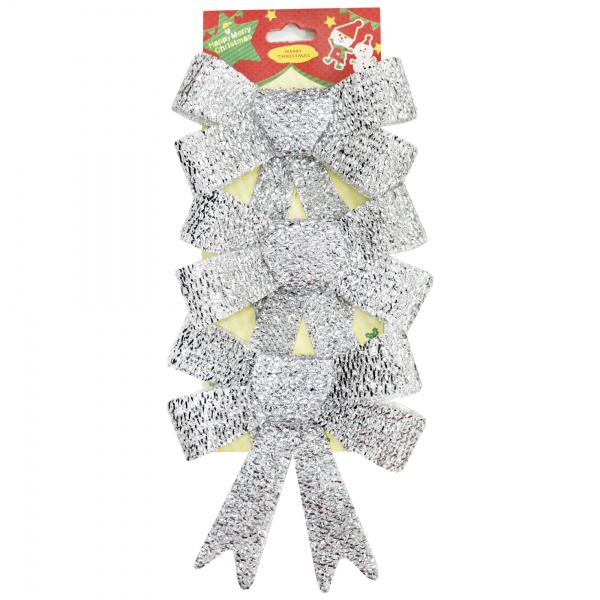 Бантики 386021 уп.3 шт 26,5 см 0,12 м срібний 