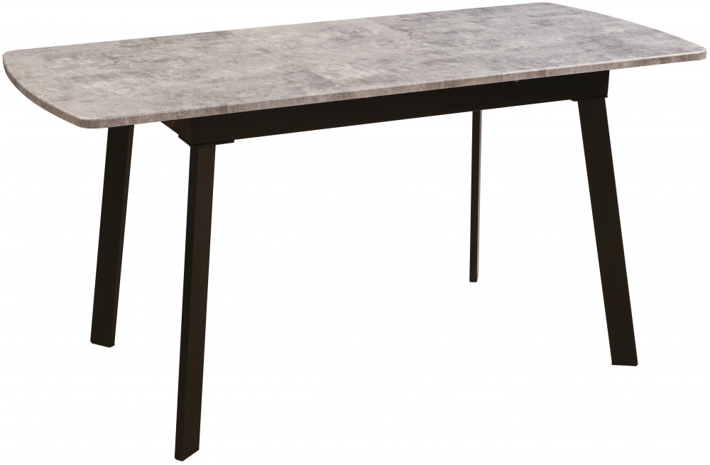 Стіл обідній Окленд 1150(1500)x700x750мм сірий мармур/чорний