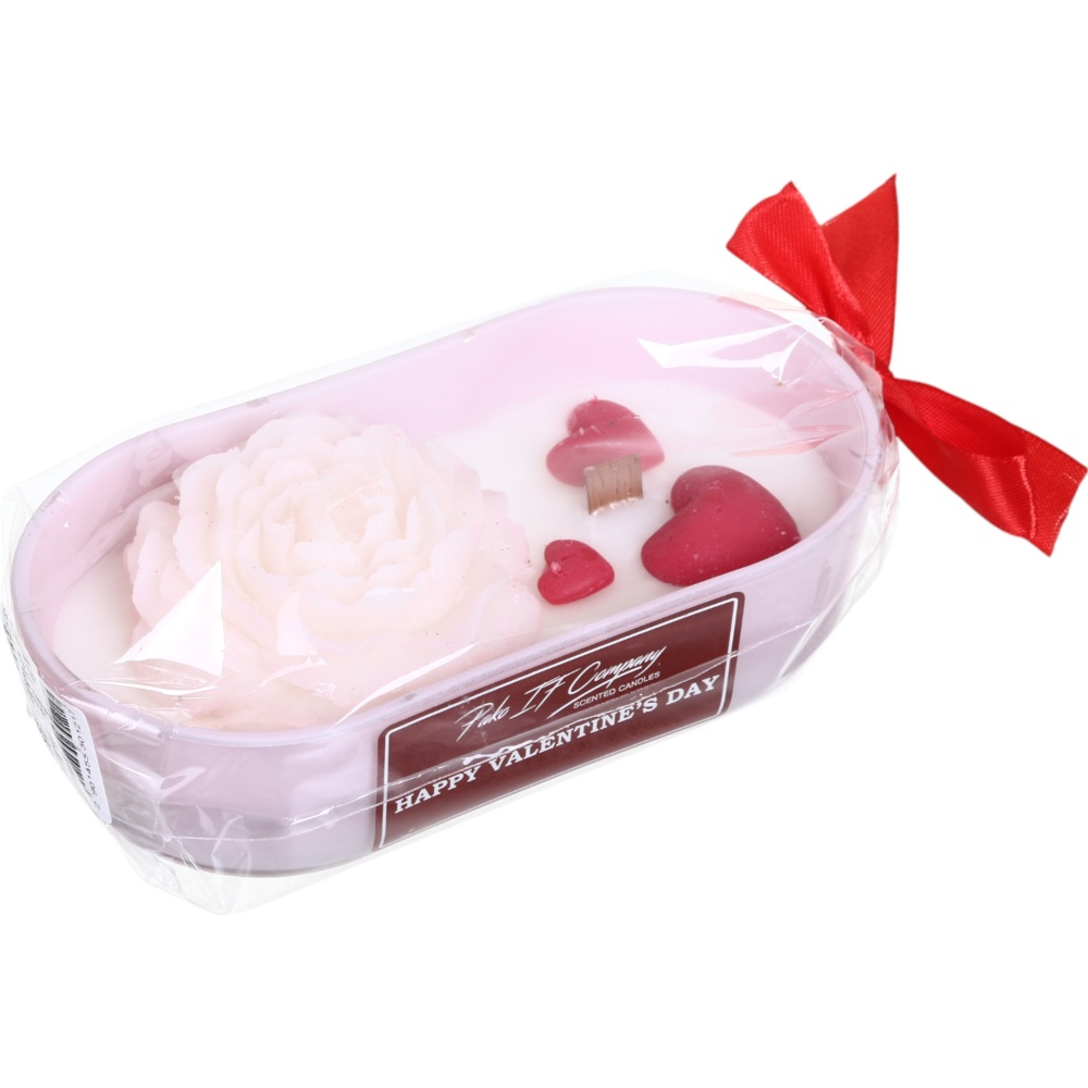 Свеча декоративная в стекле Пион 180х53 мм Pako-If