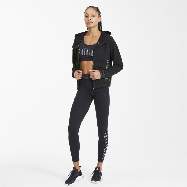 Джемпер Puma Logo PUMA FZ Hoodie 51894101 р. M черный