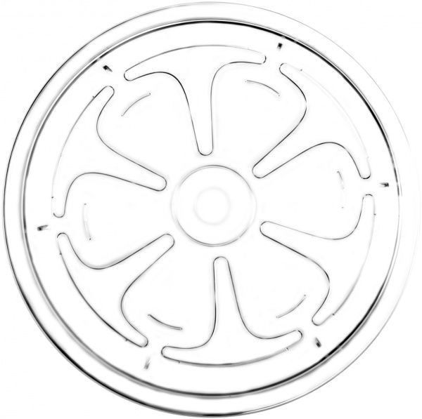 Поддон пластиковый Prosperplast COUBI круглый (19628) прозрачный 