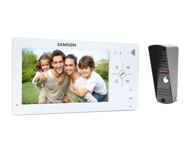Комплект видеодомофона Samson SW-726 /201 белый