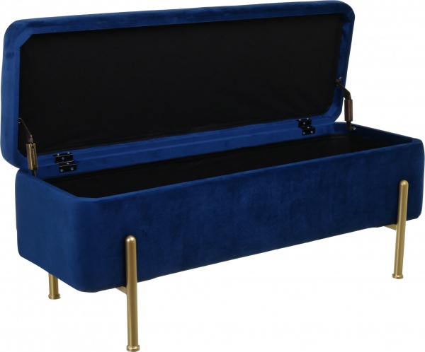 Скриня-пуф Marseille 110х42х42 см синій 