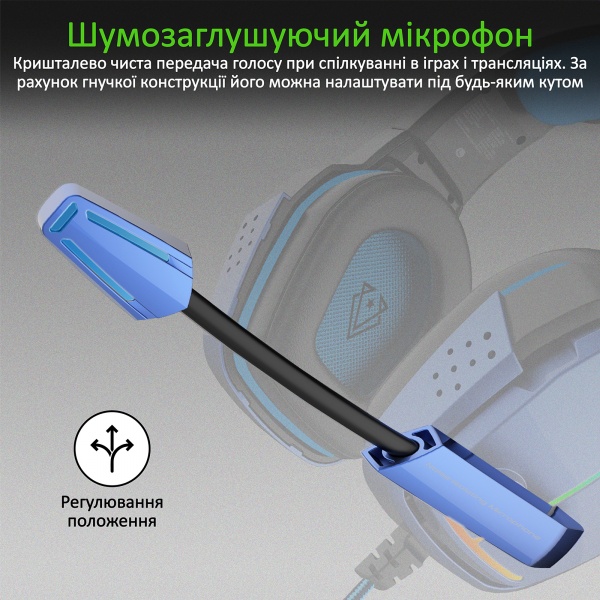 Навушники Vertux Havana 7.1 Mini Jack 3.5 мм blue (havana.blue) 