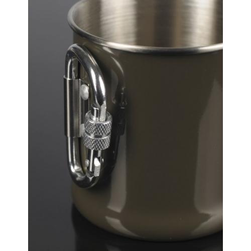 Кухоль Mil-Tec 0,5 л ВІЙСЬКОВА СТАЛЕВА З КАРАБІНОМ [182] OLIVE