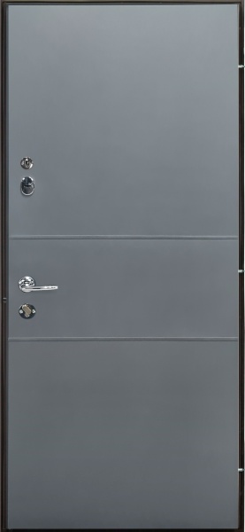 Дверь входная Булат Elegant 703 грей 2050x850 мм левая