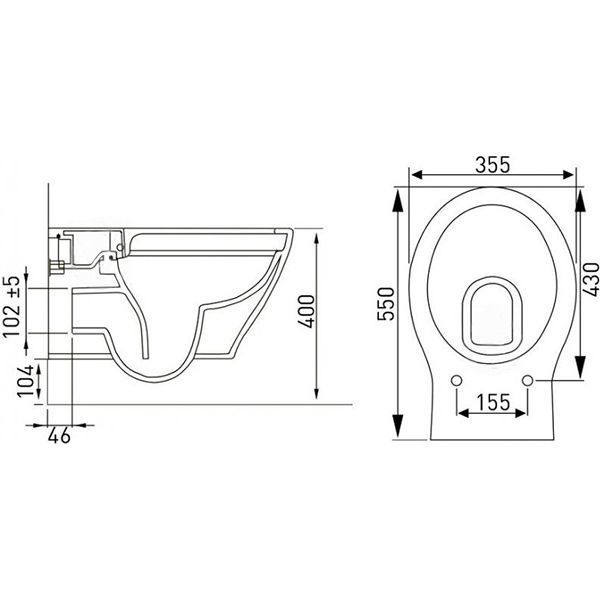 Комплект инсталляции Imprese 3 в 1 + унитаз Praha Rimless