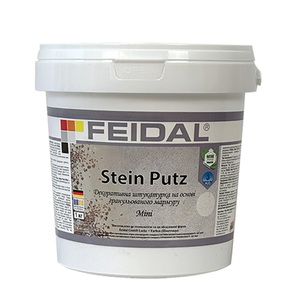 Декоративна штукатурка камінцева Feidal Stein Putz Mini Ockerweiß 1 кг